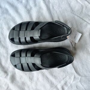 CROCS platform sandals